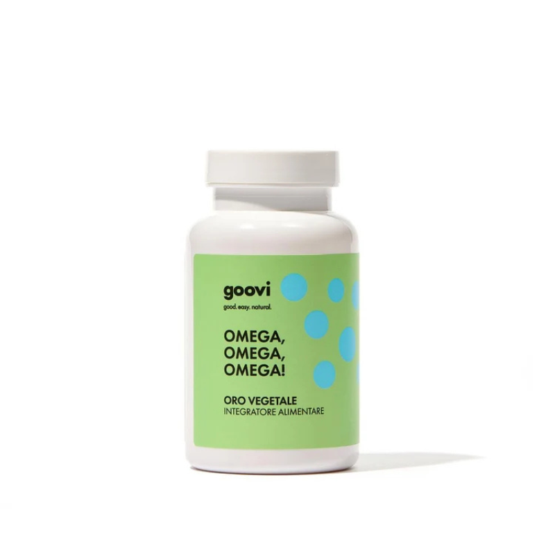 Goovi Oro Vegetale Omega, Omega, Omega! 60 Perle Softgel - Integratore Di Omega 3, 6, 7 E 9