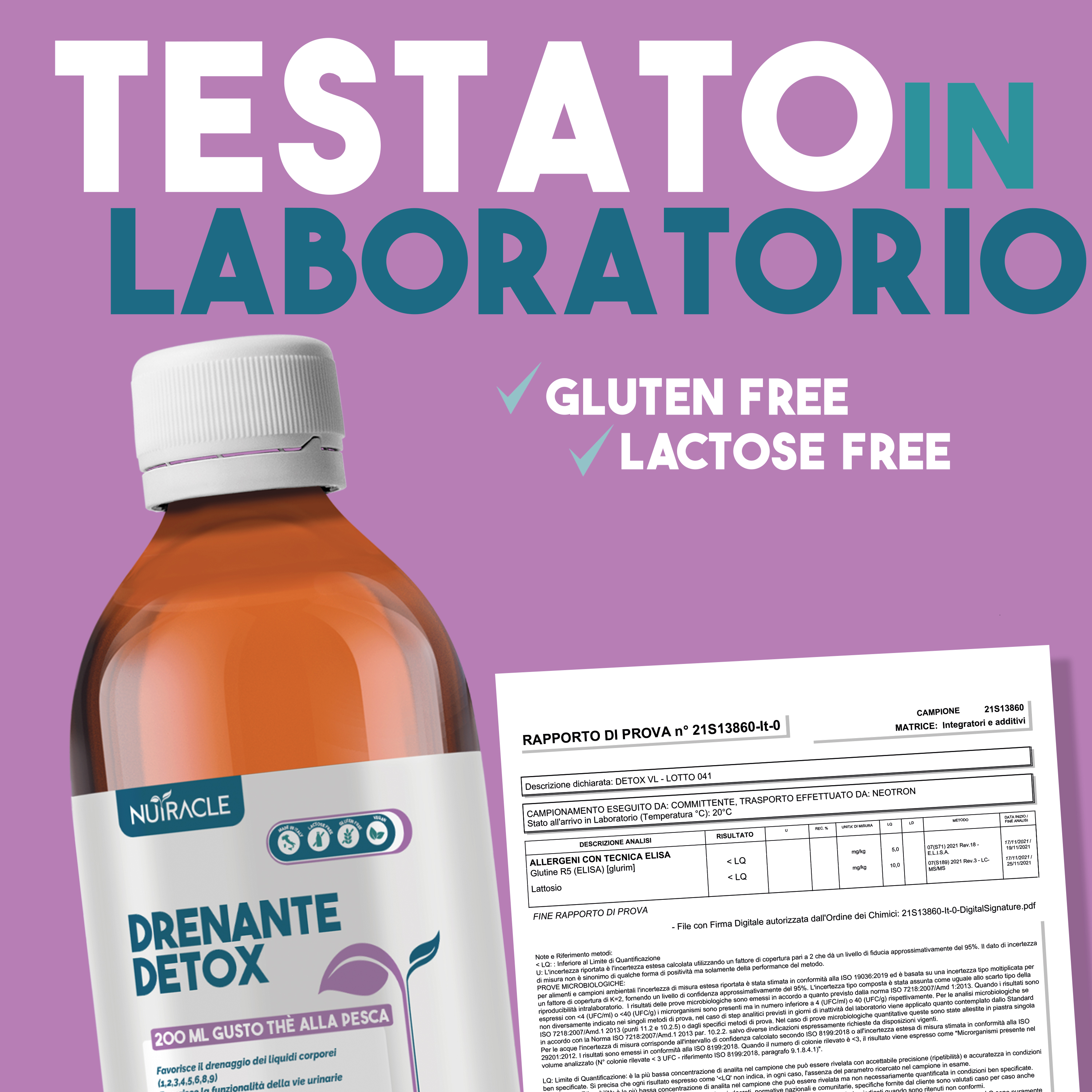 Nutracle Drenante Detox 200 Ml - Integratore Depurativo