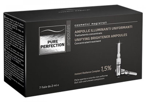PURE PERFECTION AMPOLLE ILLUMINANTI UNIFORMANTI Viso 7x2mL  PURE PERFECTION AMPOLLE ILLUMINANTI UNIFORMANTI Viso 7x2mL