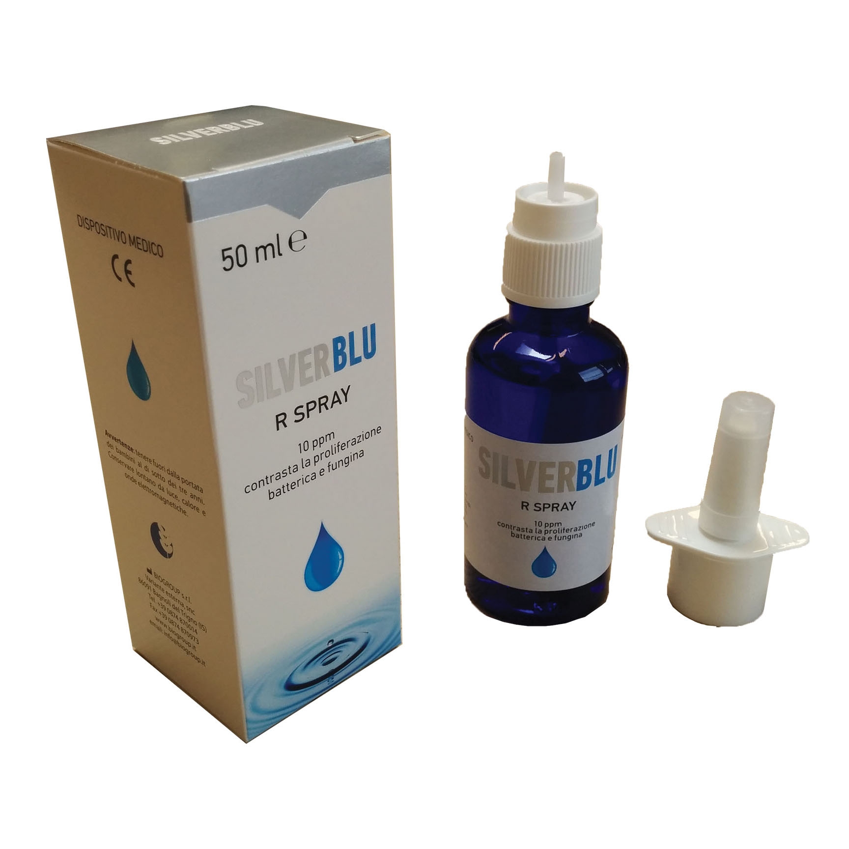 Biogroup Silver Blu R Spray Nasale 50 ml Biogroup Silver Blu R Spray Nasale 50 ml