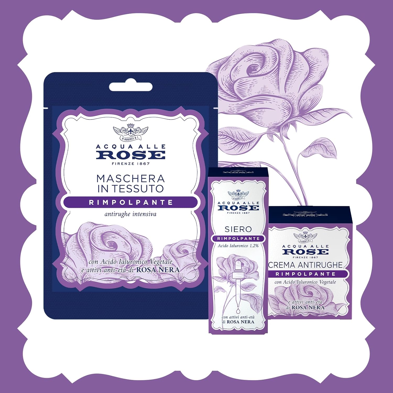 Acqua Alle Rose - Siero Rimpolpante All'Acido Ialuronico 30 ml