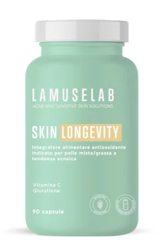 LaMuseLab Skin Logevity Integratore con Antiossidanti, 90 Cap
