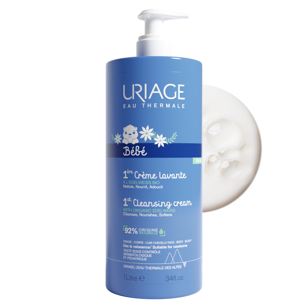 URIAGE Detergente e shampoo bebè per detergere delicatamente e preservare il film idrolipidico 1Lt URIAGE Detergente e shampoo bebè per detergere delicatamente e preservare il film idrolipidico 1Lt