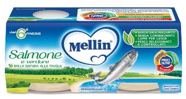 Mellin Omogeneizzato di Salmone 2 x 80 g Mellin Omogeneizzato di Salmone 2 x 80 g