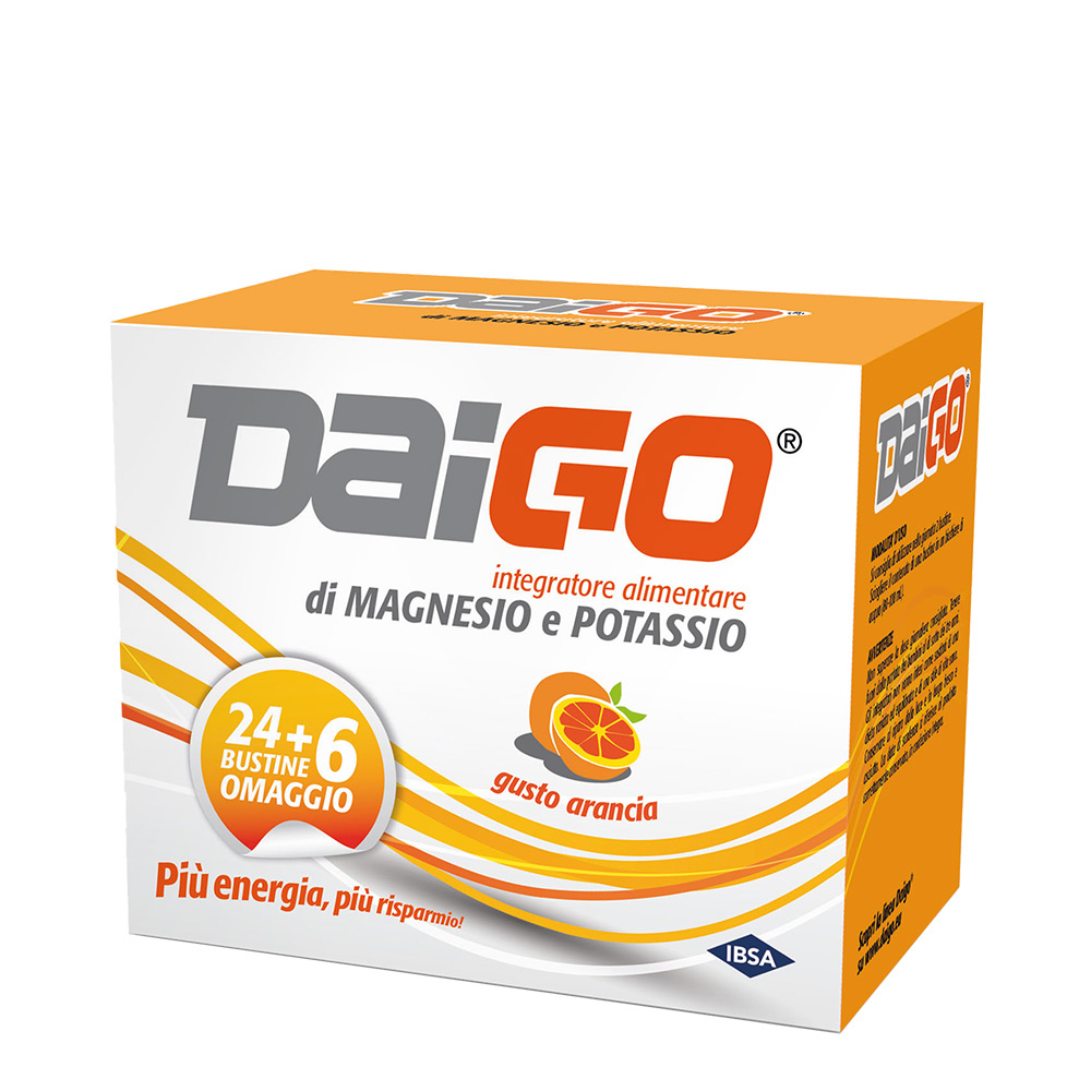 Daigo Arancia Integratore Magnesio e Potassio 30 Bustine