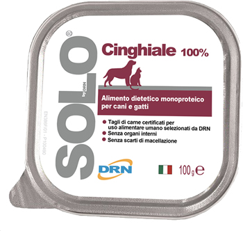 SOLO CINGHIALE CANI/GATTI 100G