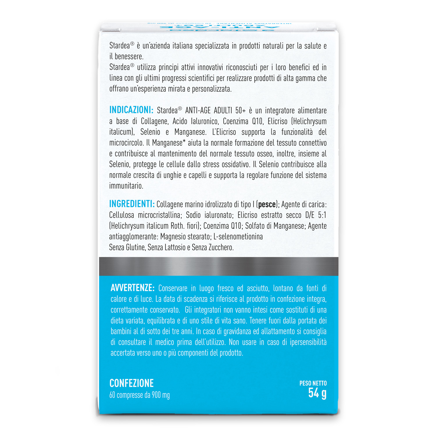 STARDEA ANTI-AGE Compresse - INTEGRATORE ALIMENTARE COLLAGENE MARINO COENZIMA Q10 ACIDO IALURONICO STARDEA ANTI-AGE Compresse - INTEGRATORE ALIMENTARE COLLAGENE MARINO COENZIMA Q10 ACIDO IALURONICO