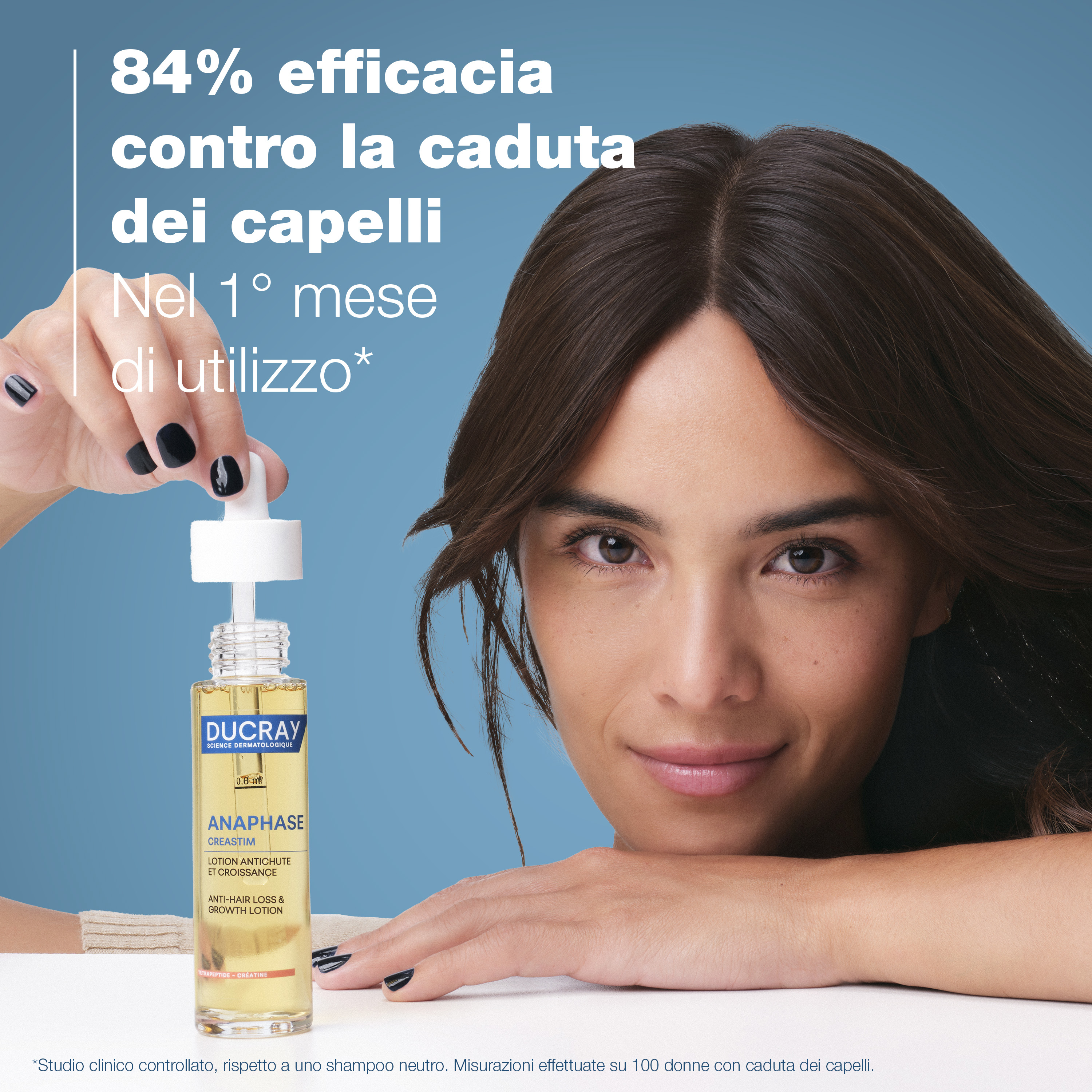 Ducray Creastim Reactiv Lozione Trattante Contro la Caduta dei Capelli, anti-caduta occasionale, con creatina, 100 ml