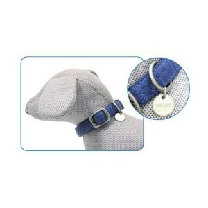 CROCI COLLARE MYLORD SIMILPELLE REGOLABILE AZZURRO 20MMx35/50CM (REF. C5080089)