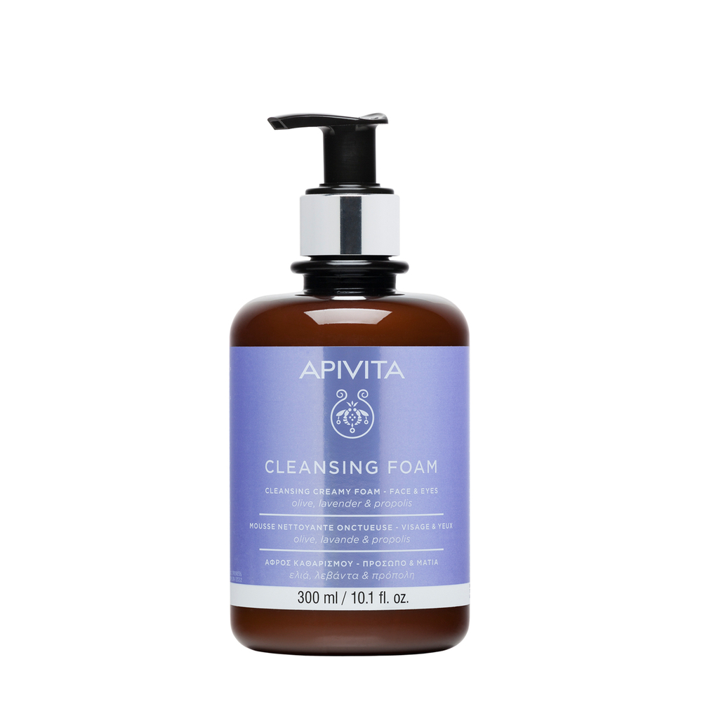 Apivita - Schiuma Detergente Cremosa E Idratante Viso E Occhi 300 ml