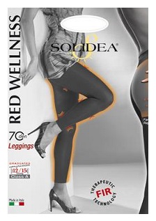 Solidea Redwellness 70 DEN Leggins Compressivo Colore Nero Taglia 2 M