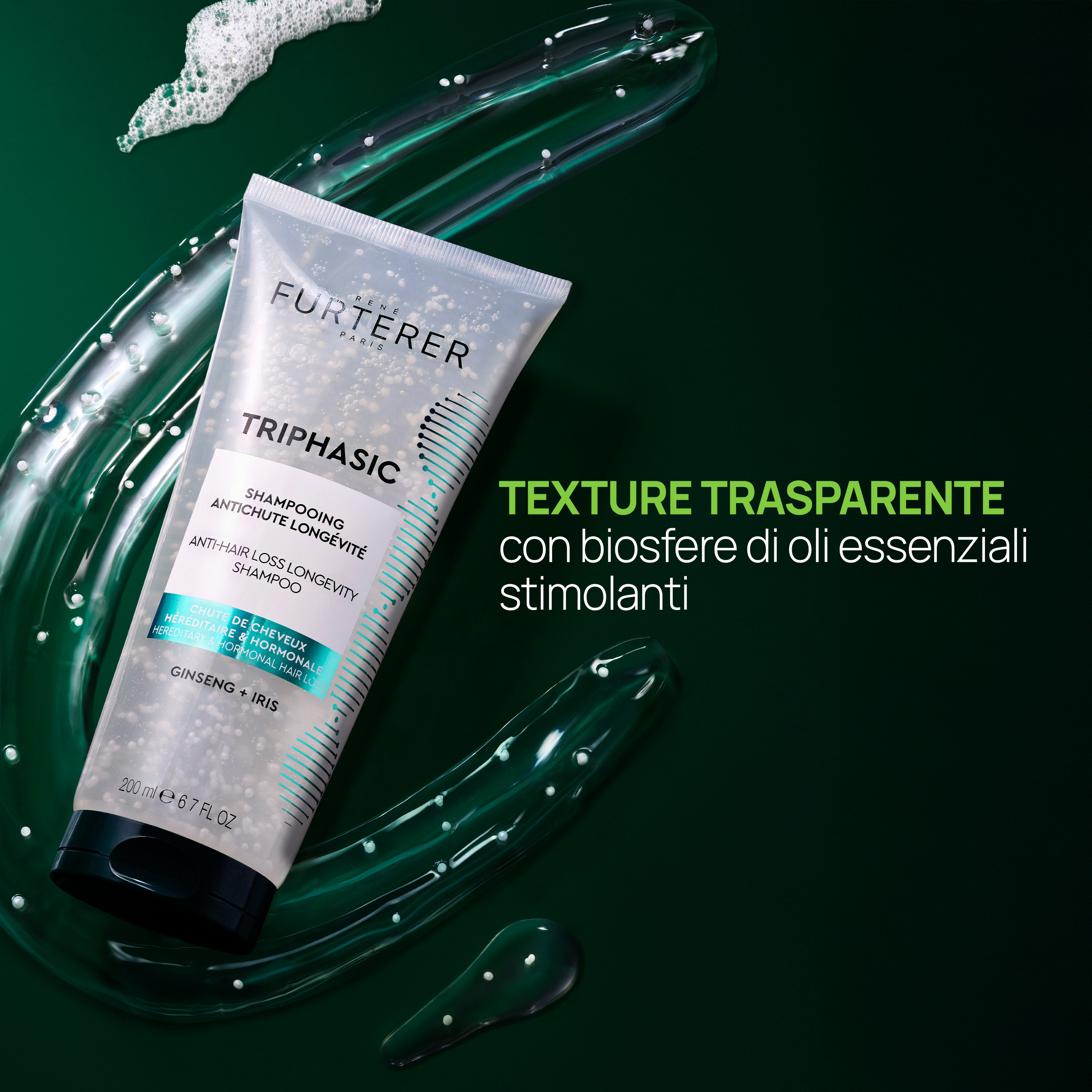 René Furterer Triphasic - Shampoo Anticaduta Longevità 200 ml