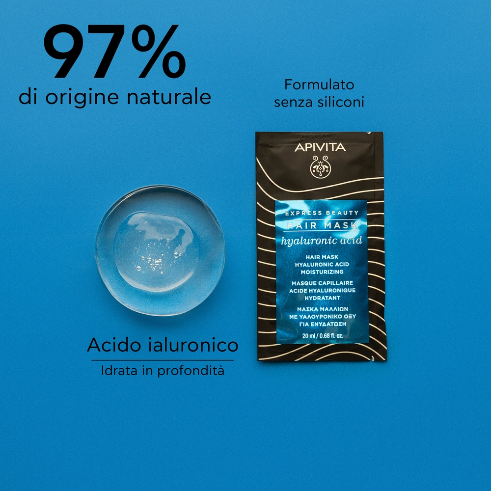 APIVITA Express Beauty Maschera Capelli Idratante con Acido Ialuronico 20ML APIVITA Express Beauty Maschera Capelli Idratante con Acido Ialuronico 20ML