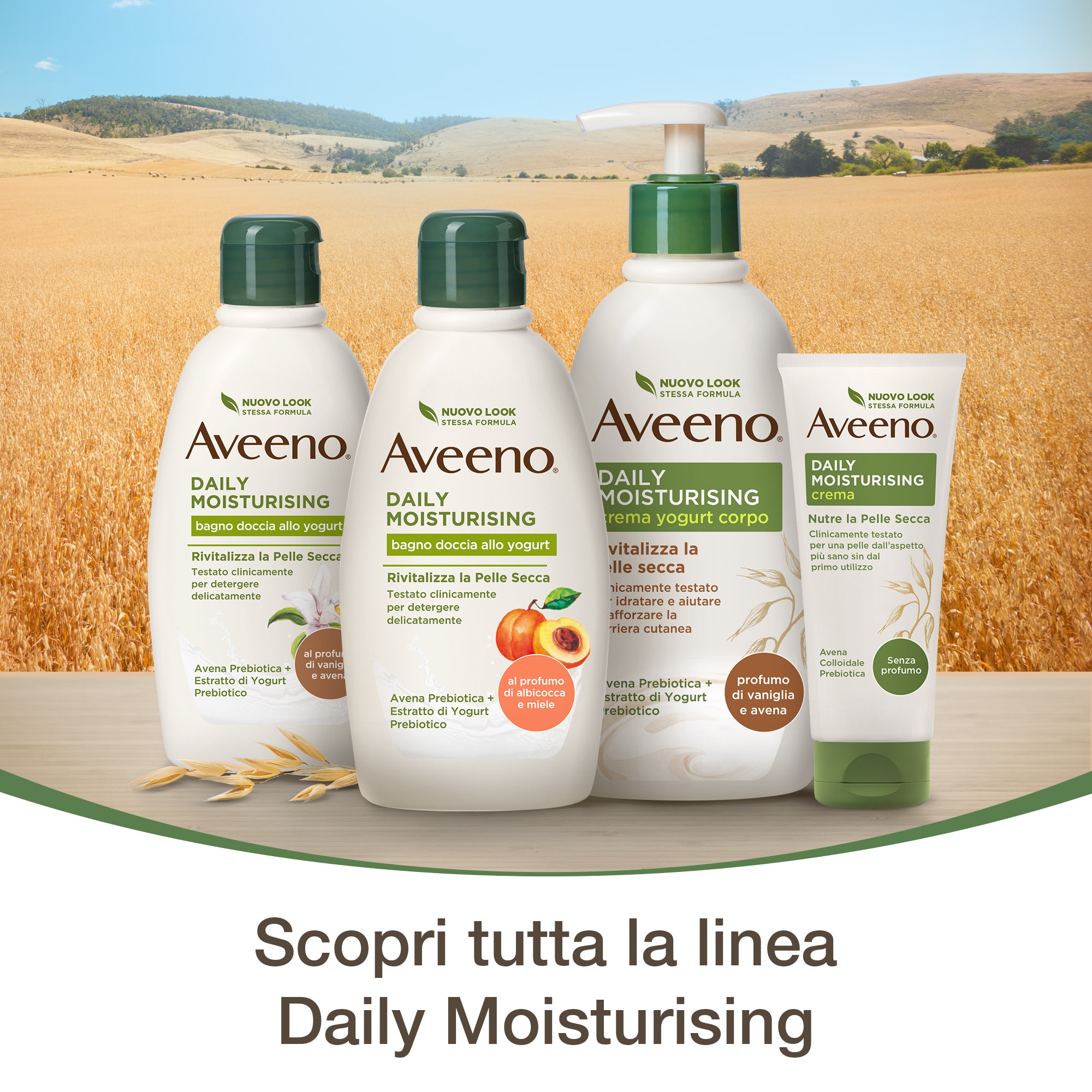 AVEENO CREMA CORPO ALLO YOGURT, AL PROFUMO DI VANIGLIA E AVENA 300ml AVEENO CREMA CORPO ALLO YOGURT, AL PROFUMO DI VANIGLIA E AVENA 300ml