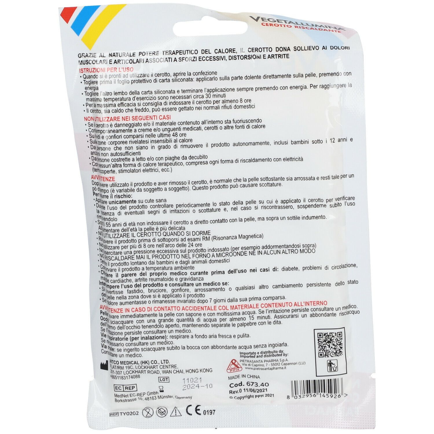 VEGETALLUMINA CEROTTO RISCALD