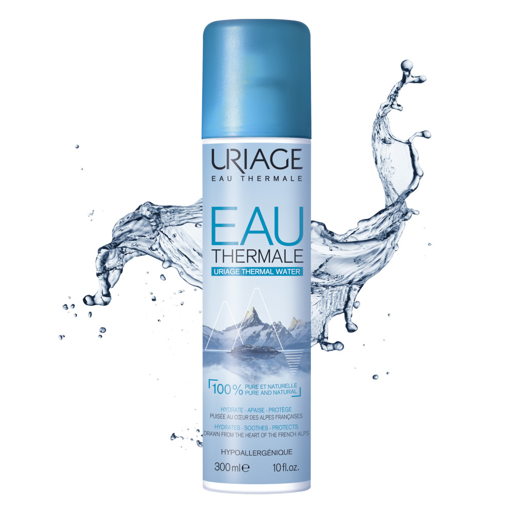 URIAGE EAU THERMALE D'URIAGE Spray fresco, multiuso, per tutta la famiglia. Idrata, lenisce, protegge. 100% pura e naturale - 300ML