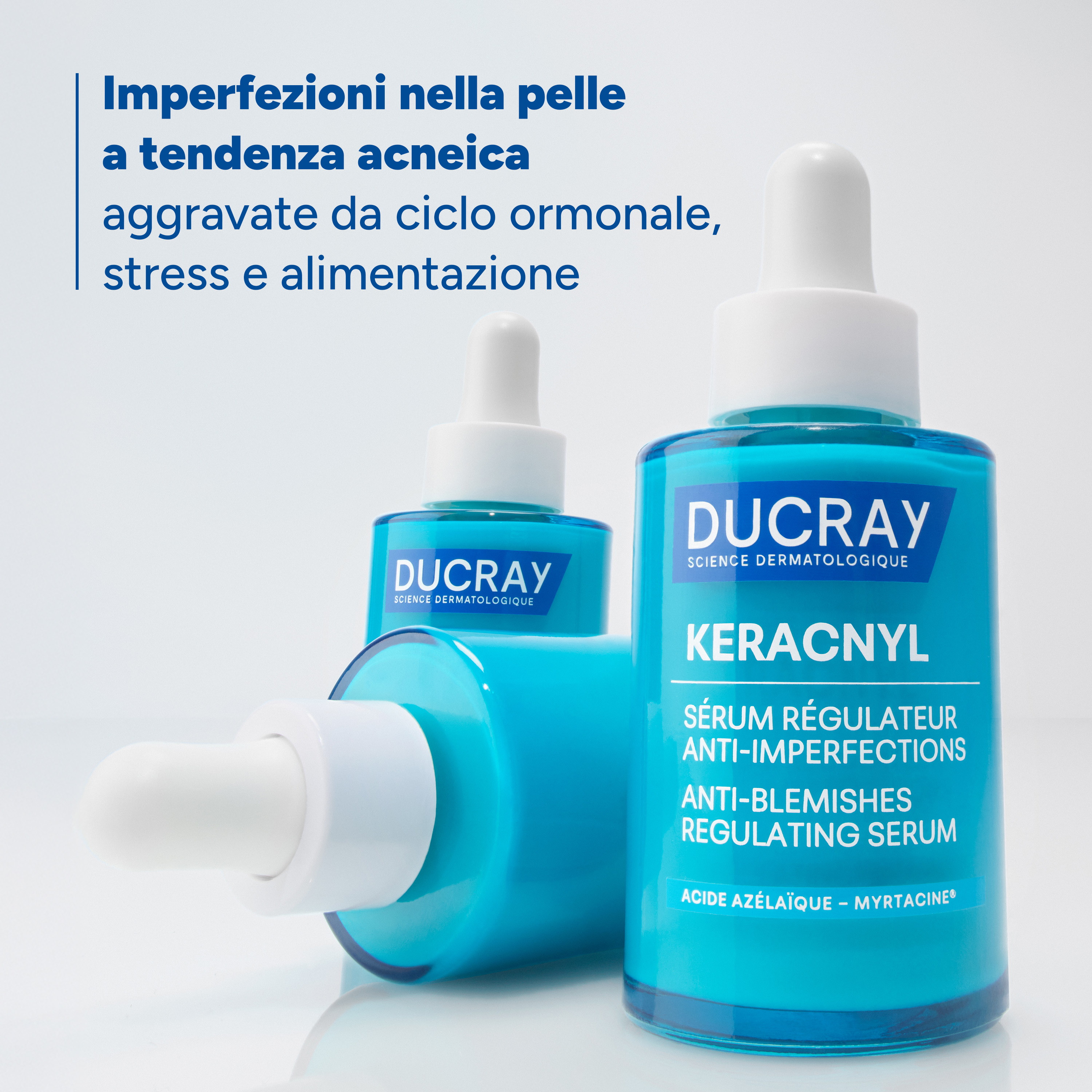 Ducray Keracnyl - Siero Regolatore Anti-Imperfezioni Per Pelle Acneica 30 ml