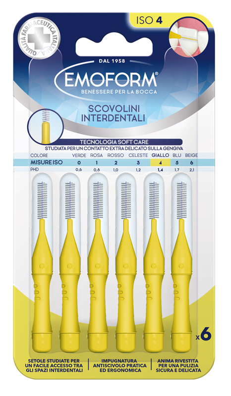 EMOFORM Scov.ISO 4 Giallo 6pz