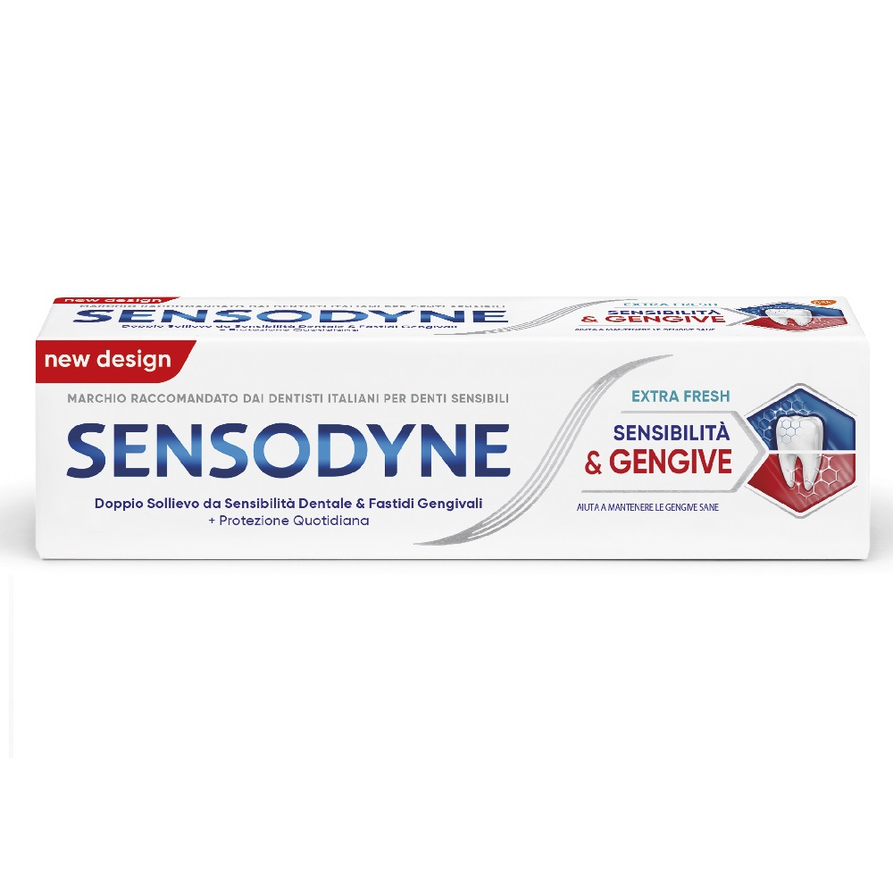 Sensodyne Sensibilità&Gengive Dentifricio Denti Sensibili e Gengive Igiene Dentale Extra Fresh 75ml Sensodyne Sensibilità&Gengive Dentifricio Denti Sensibili e Gengive Igiene Dentale Extra Fresh 75ml