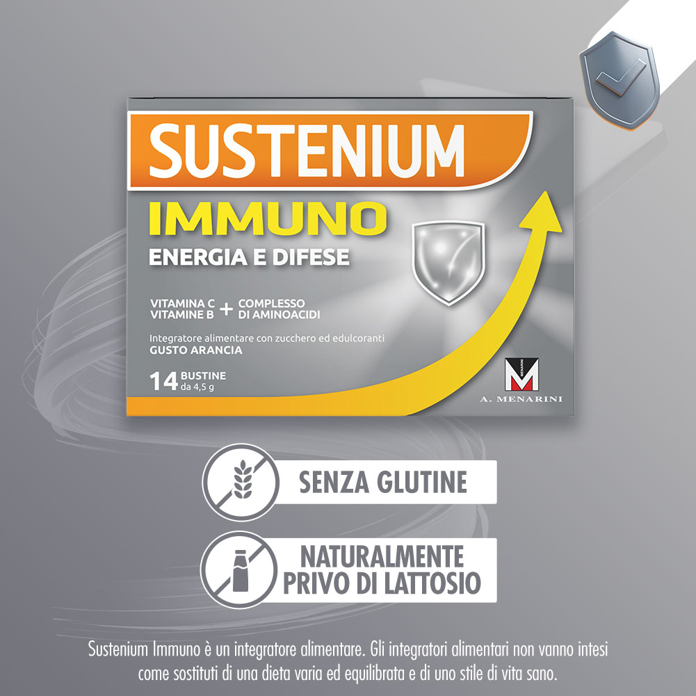 Sustenium Immuno Integratore Sistema Immunitario 14 Bustine