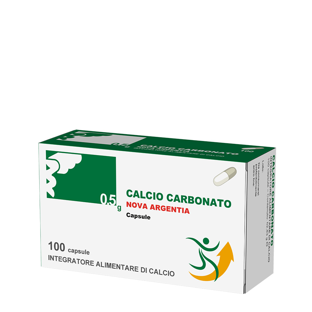 Nova Argentia Calcio Carbonato 100 Capsule Nova Argentia Calcio Carbonato 100 Capsule