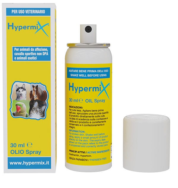 Hypermix Olio Spray Per Lesioni Cutanee Uso Veterinario 30 ml Hypermix Olio Spray Per Lesioni Cutanee Uso Veterinario 30 ml