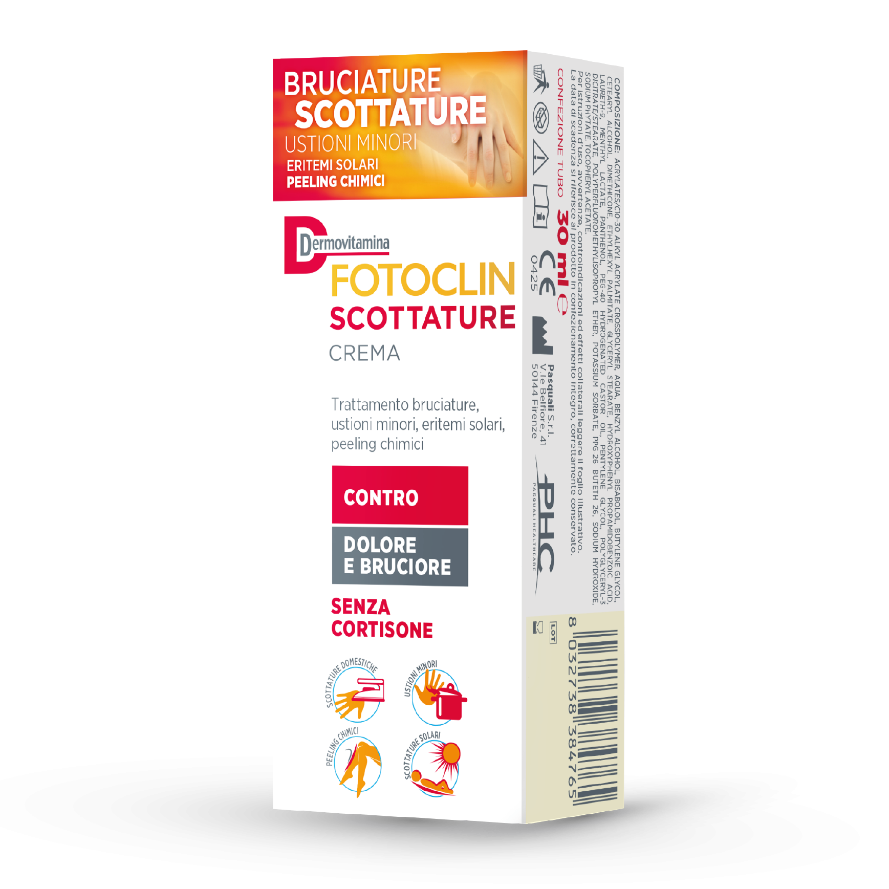 Dermovitamina Scottature Crema Pelle Irritata 30 ml