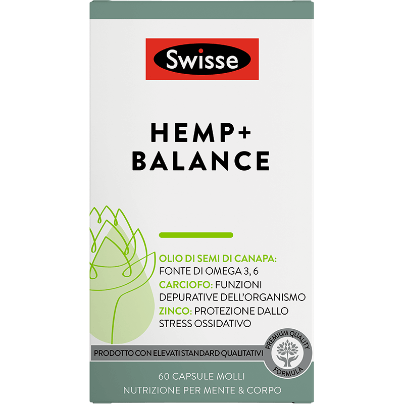 Swisse Hemp Balance Integratore Depurativo Corpo 60cps molli