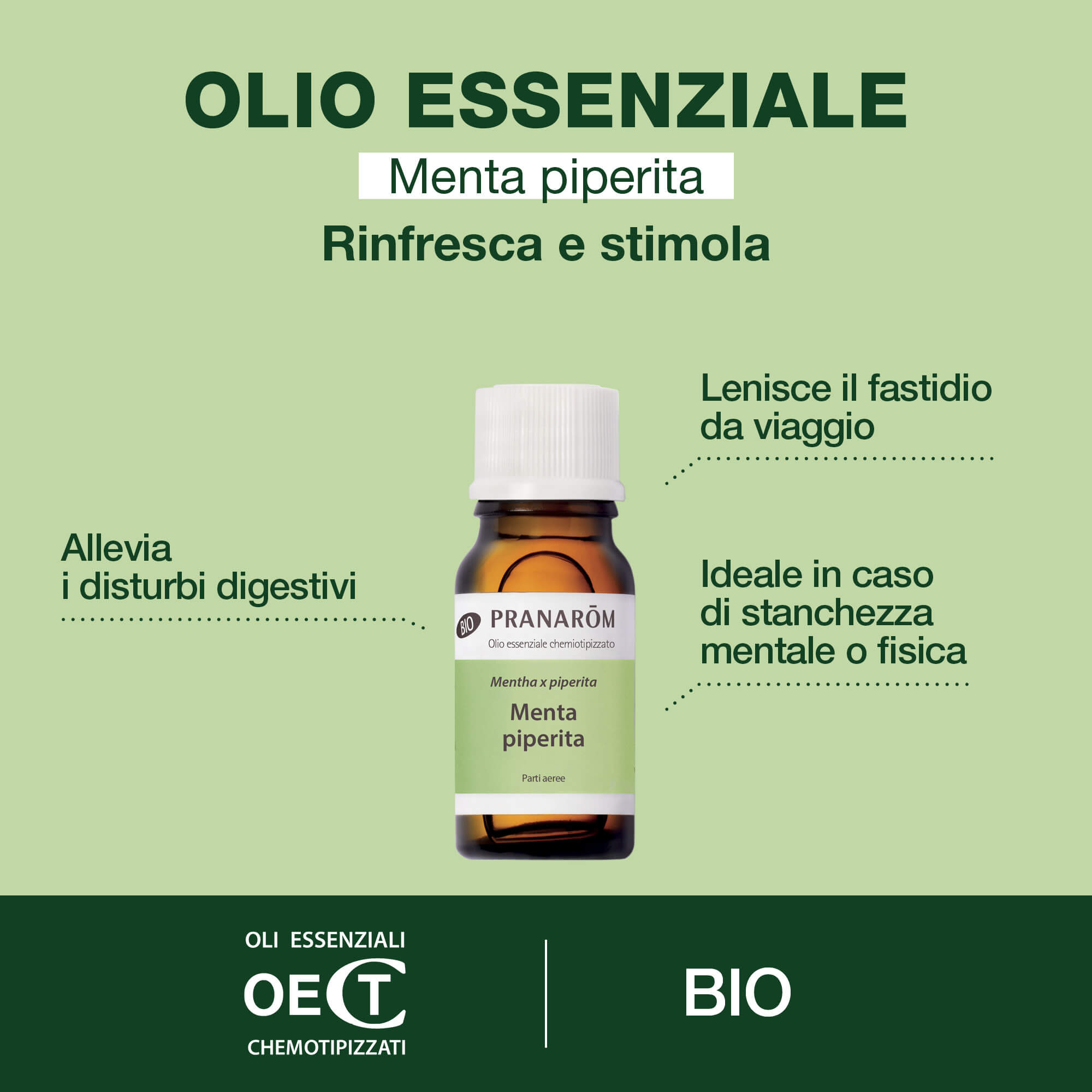 Pranarom - Olio Essenziale Di Menta Piperita 10 ml