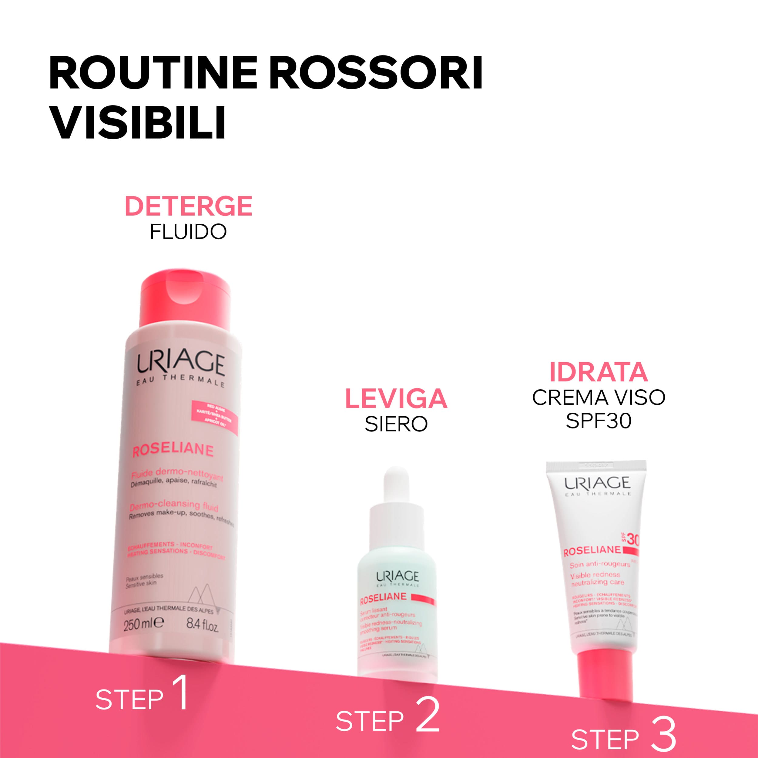 Uriage - Roseliane - Crema Anti-Rossori SPF30 Viso Lenitiva 40 ml
