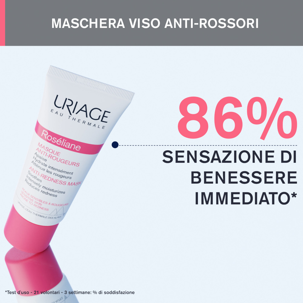 Uriage Roséliane Maschera Anti-rossore Lenitiva Viso 40 ml Uriage Roséliane Maschera Anti-rossore Lenitiva Viso 40 ml