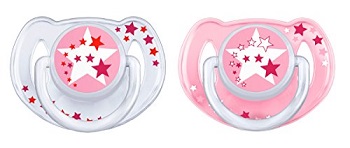 Avent Succhietti Notte Per Bambina 6-18 mesi 2 Pezzi