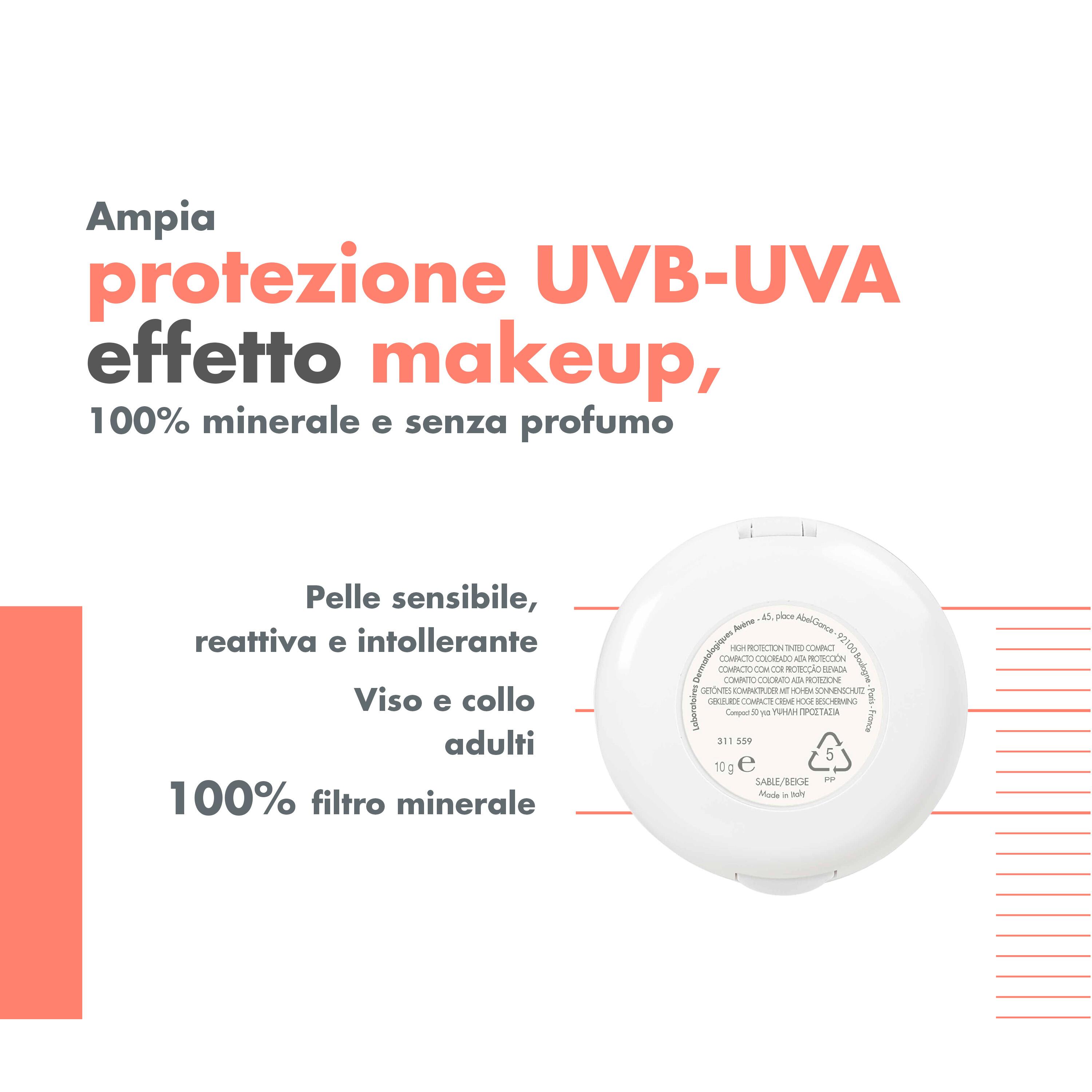 Avène - Fondotinta Compatto Colorato SPF50 Dorato 10 gr
