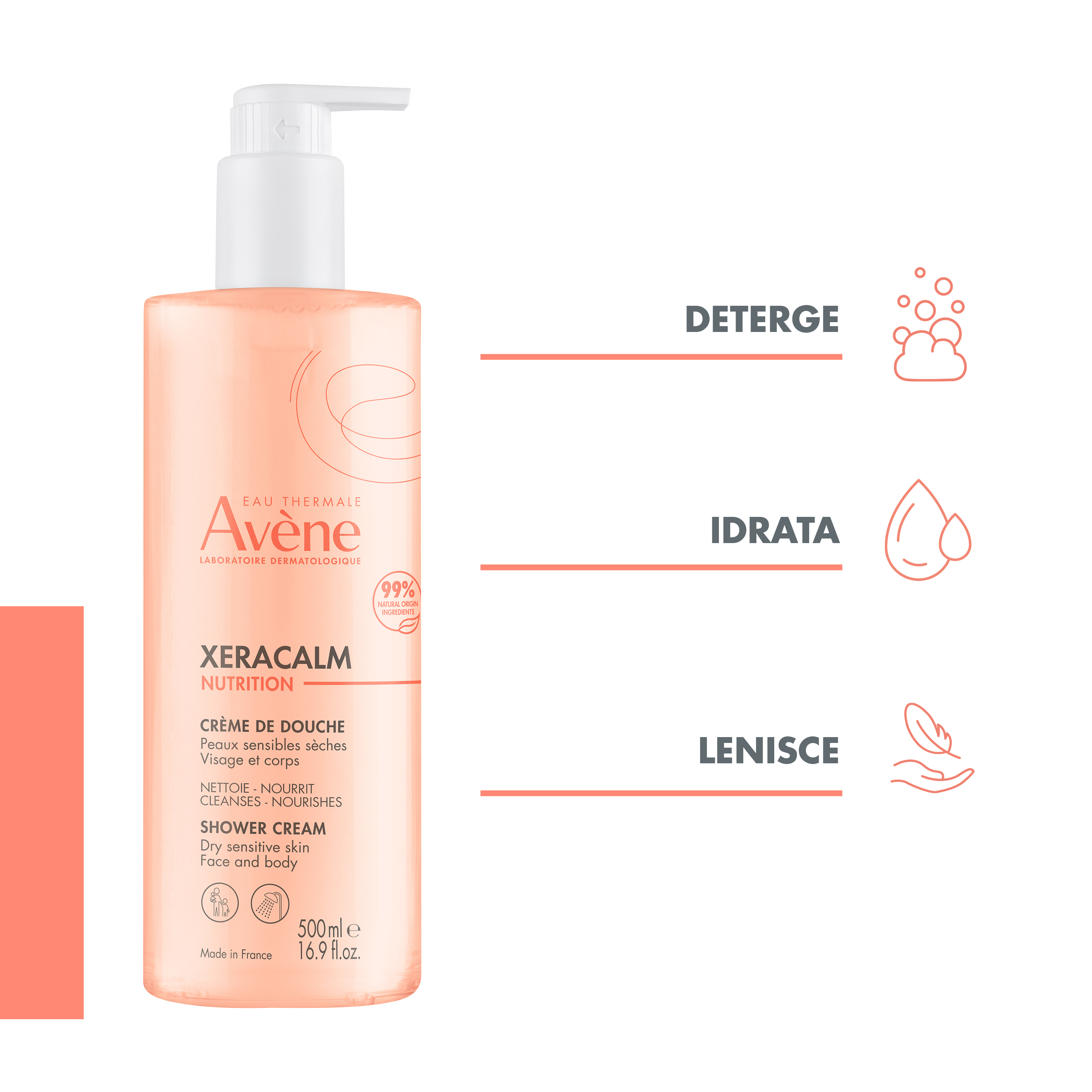 AVENE XERACALM NUTR DOCC 500ML AVENE XERACALM NUTR DOCC 500ML