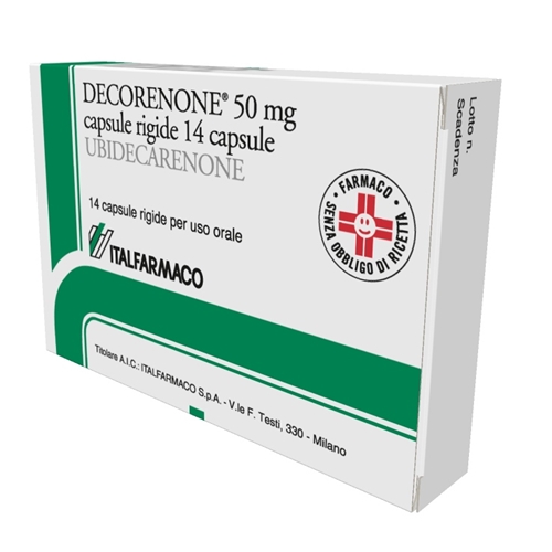 Decorenone 50 mg Ubidecarenone 14 Capsule