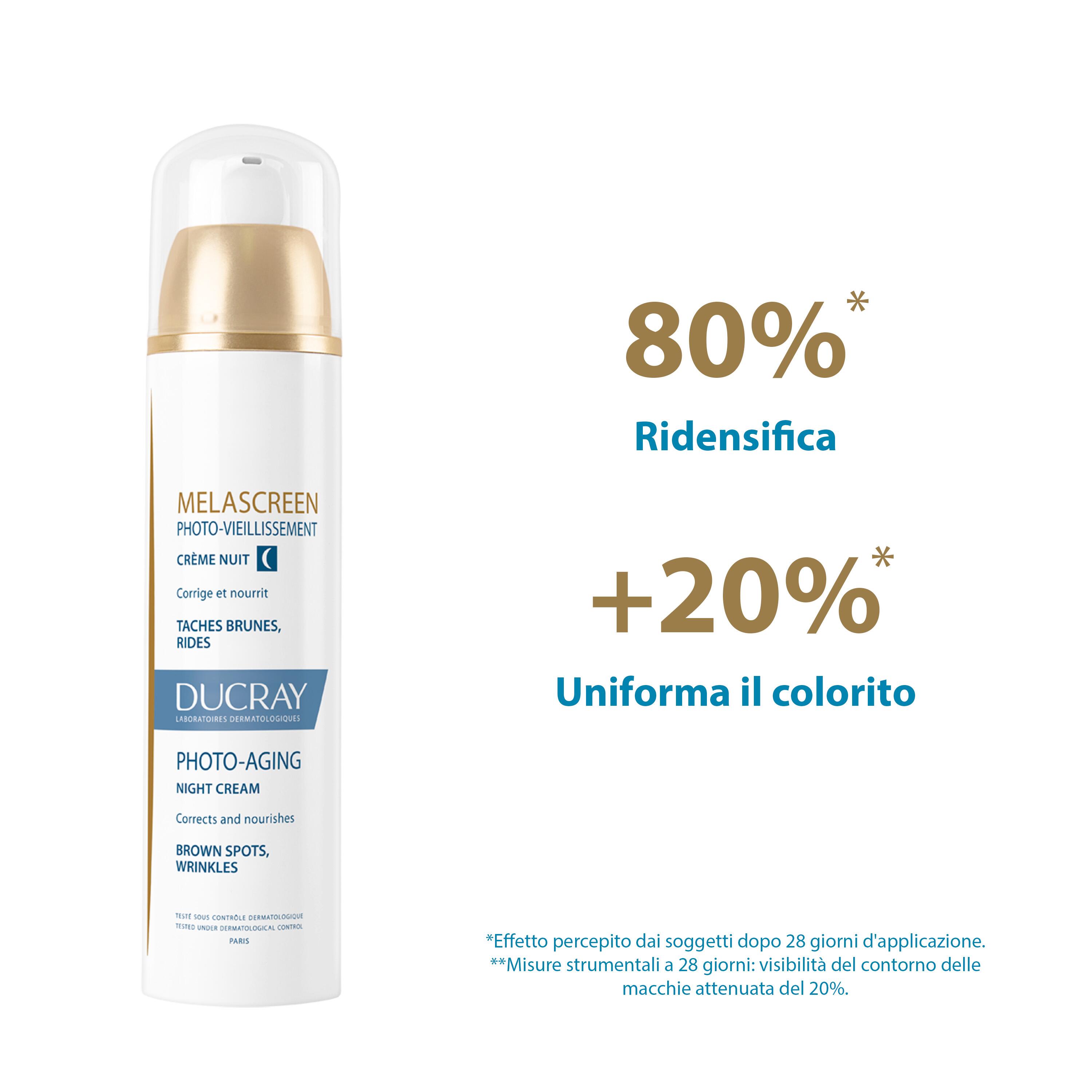 Ducray Melascreen Fotoinvecchiamento - Crema Nutriente Notte Viso 50 ml