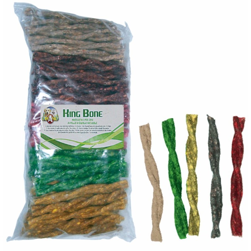 CROCI CANE SNACK KING BONE STICKS PELLE BUFALO 16CM 800GR