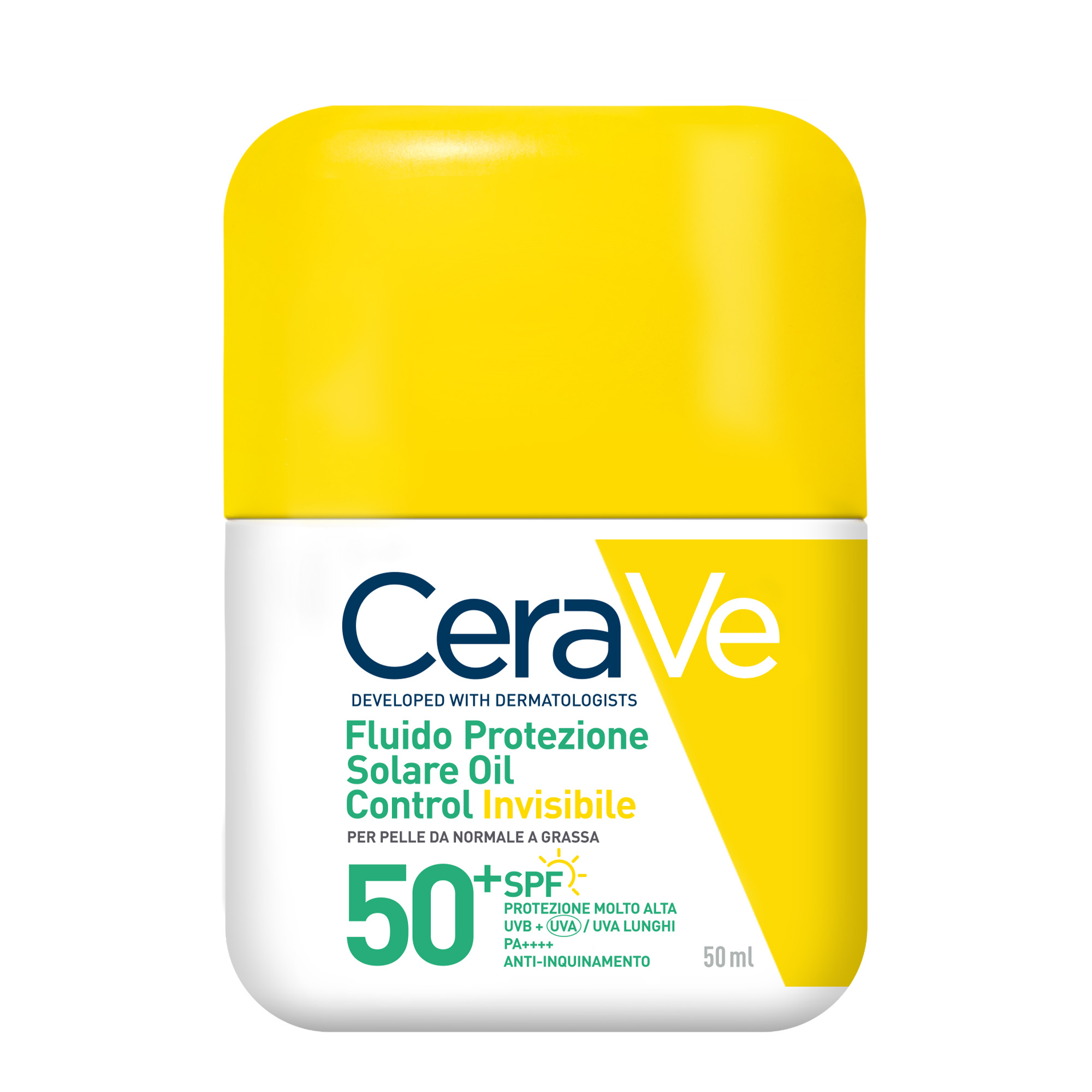 Cerave - Fluido Oil Control SPF50+ - Protezione Solare Invisibile Viso 50 ml