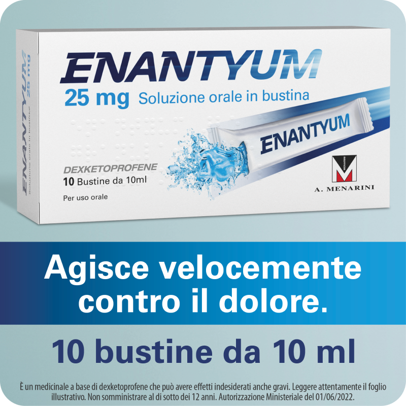 ENANTYUM BEVIBILE 10BUSTE 25MG ENANTYUM BEVIBILE 10BUSTE 25MG
