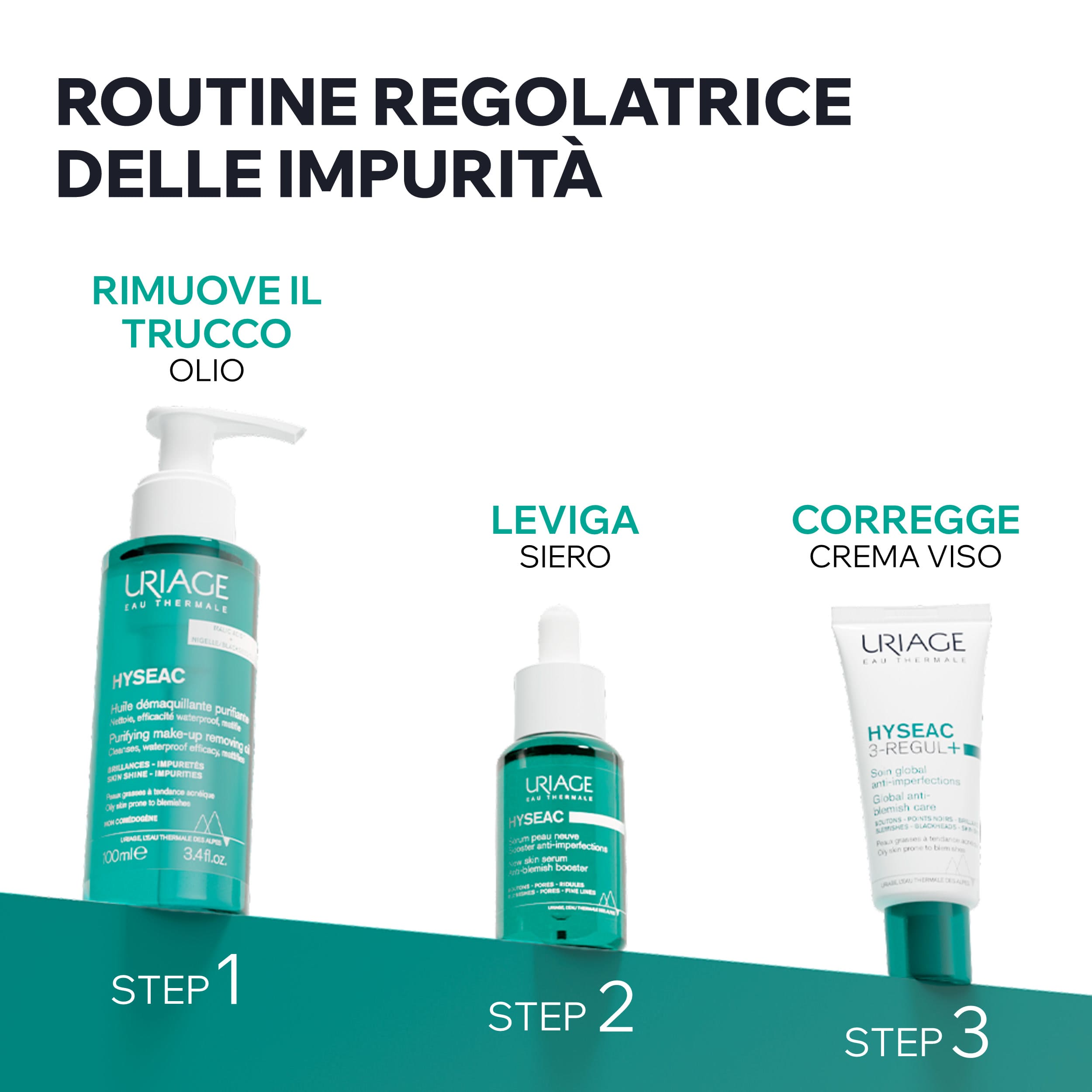 Uriage - Hyséac - Olio Purificante Per Pelle Mista A Tendenza Acneica 100 ml