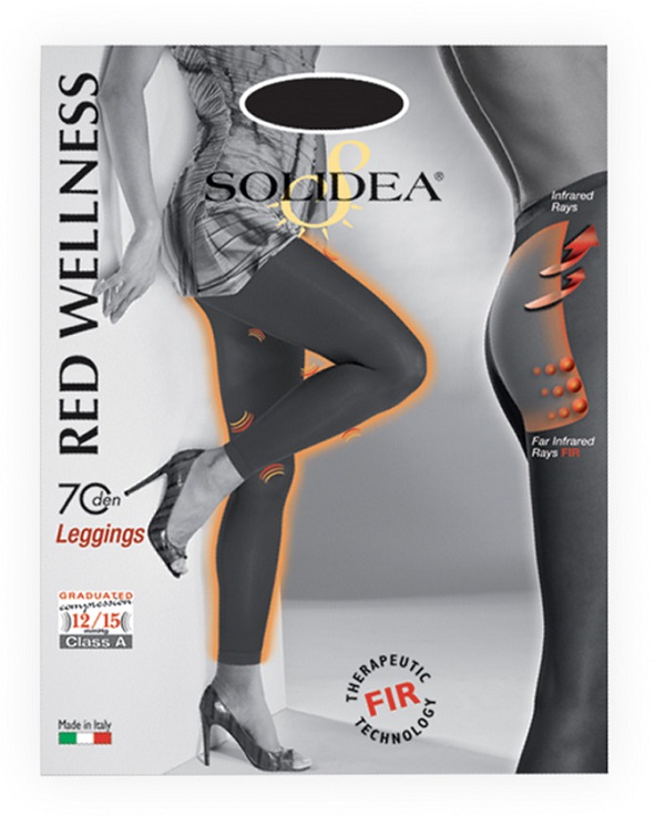 Solidea Redwellness 70 DEN Leggins Compressivo Colore Blu Navy Taglia 2 M
