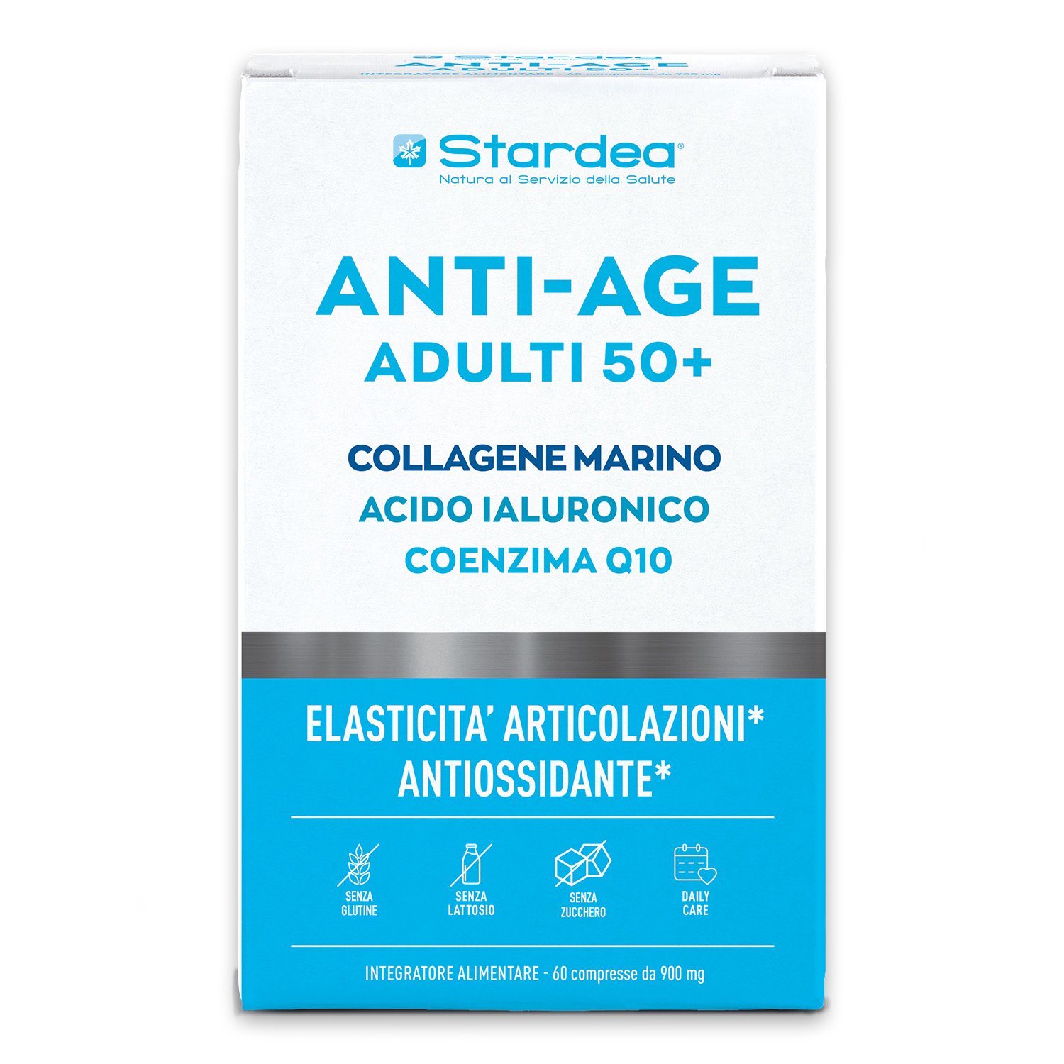 STARDEA ANTI-AGE Compresse - INTEGRATORE ALIMENTARE COLLAGENE MARINO COENZIMA Q10 ACIDO IALURONICO STARDEA ANTI-AGE Compresse - INTEGRATORE ALIMENTARE COLLAGENE MARINO COENZIMA Q10 ACIDO IALURONICO