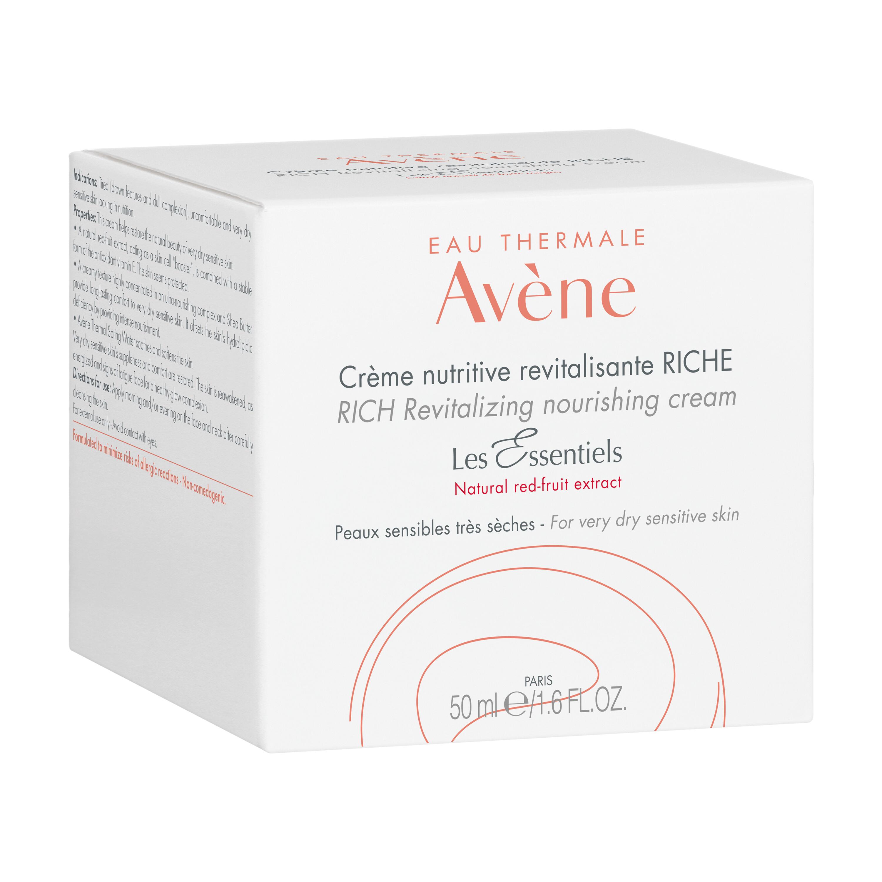 Avène Les Essentiels - Crema Nutritiva Rivitalizzante Ricca 50 ml