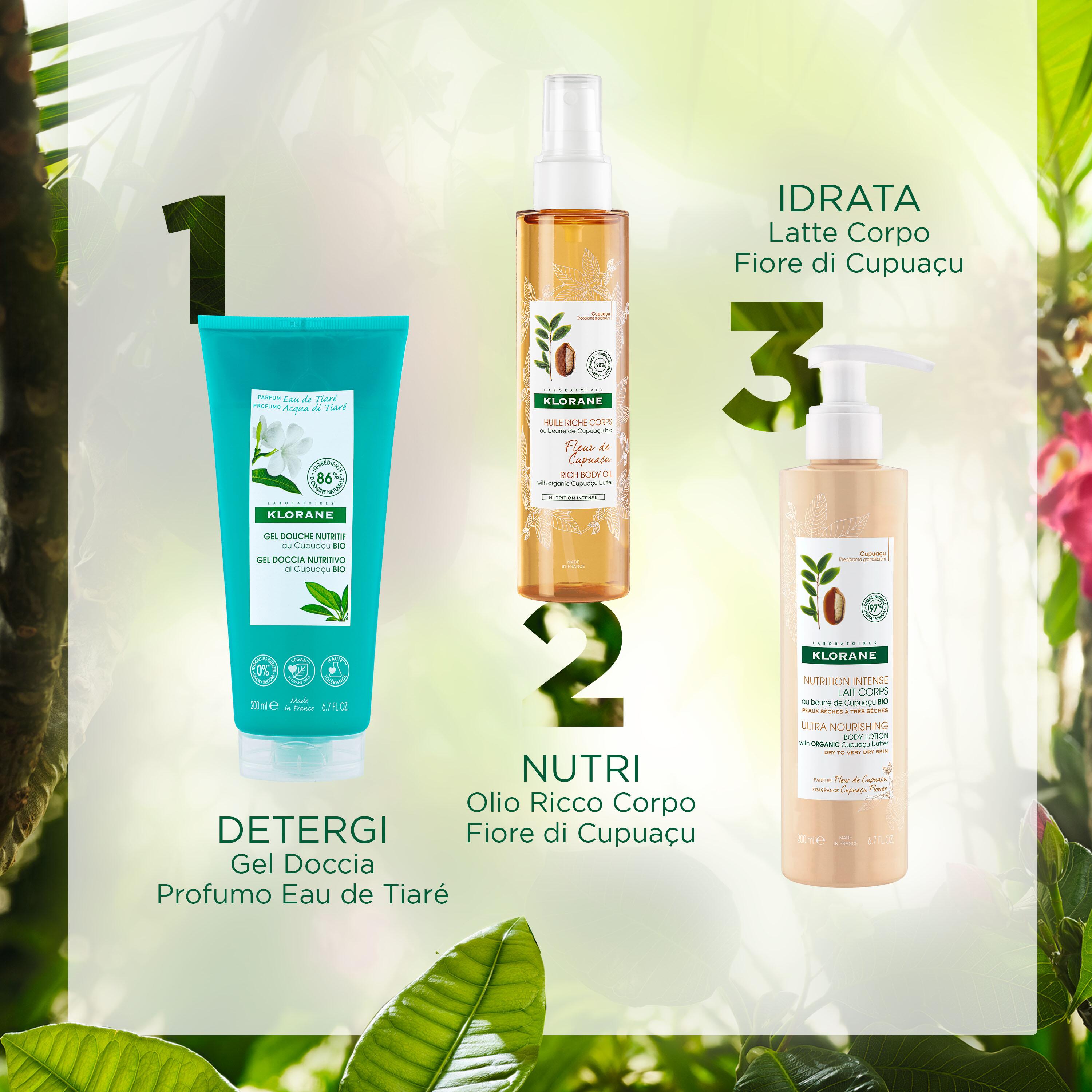 Klorane - Gel Doccia Nutritivo Al Profumo Eau de Tiaré Per Tutti I Tipi Di Pelle 200 ml