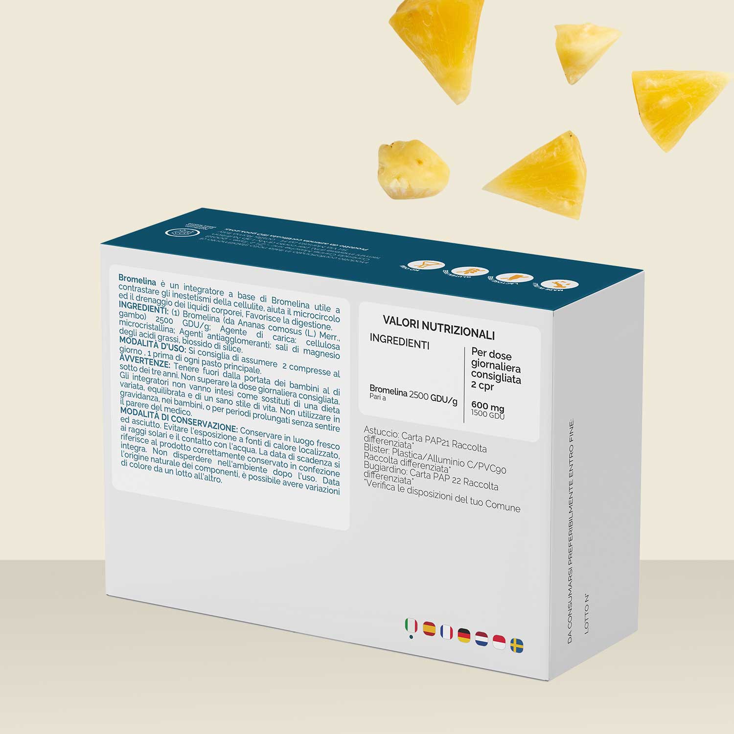 Nutracle Bromelina 40 Compresse - Integratore Drenante