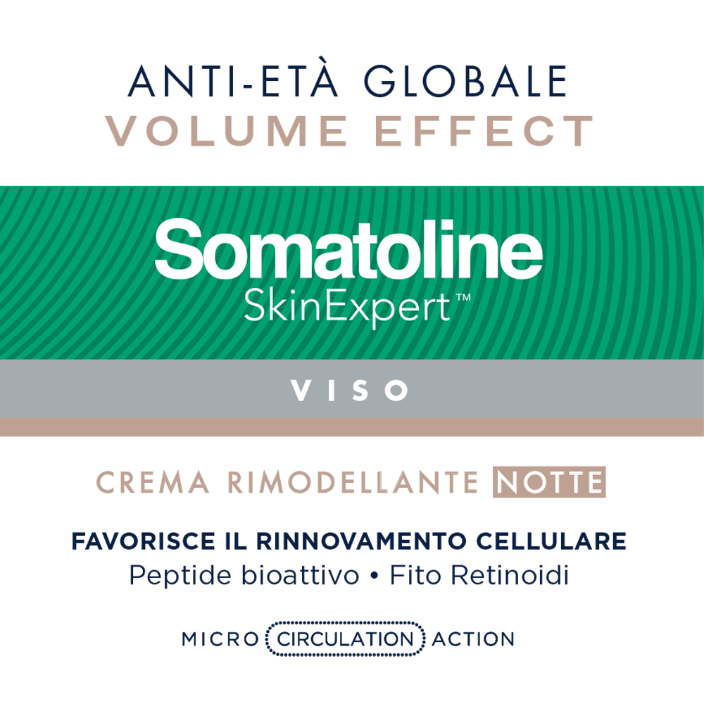 Somatoline SkinExpert, Volume Effect Crema Viso Notte 50 ml, Trattamento Viso Rimodellante, Biopeptidi 50ml Somatoline SkinExpert, Volume Effect Crema Viso Notte 50 ml, Trattamento Viso Rimodellante, Biopeptidi 50ml