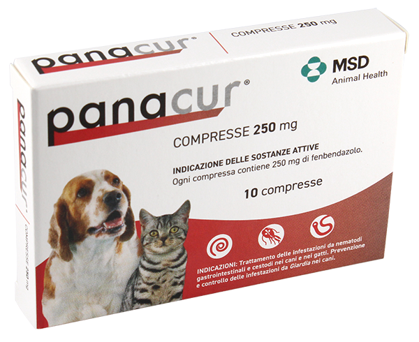 PANACUR*10CPR 250MG CANI GATTI