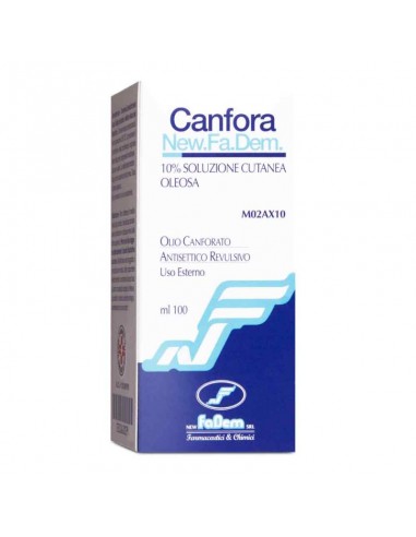 Canfora New Fadem 10% Soluzione Cutanea Oleosa 100 ml