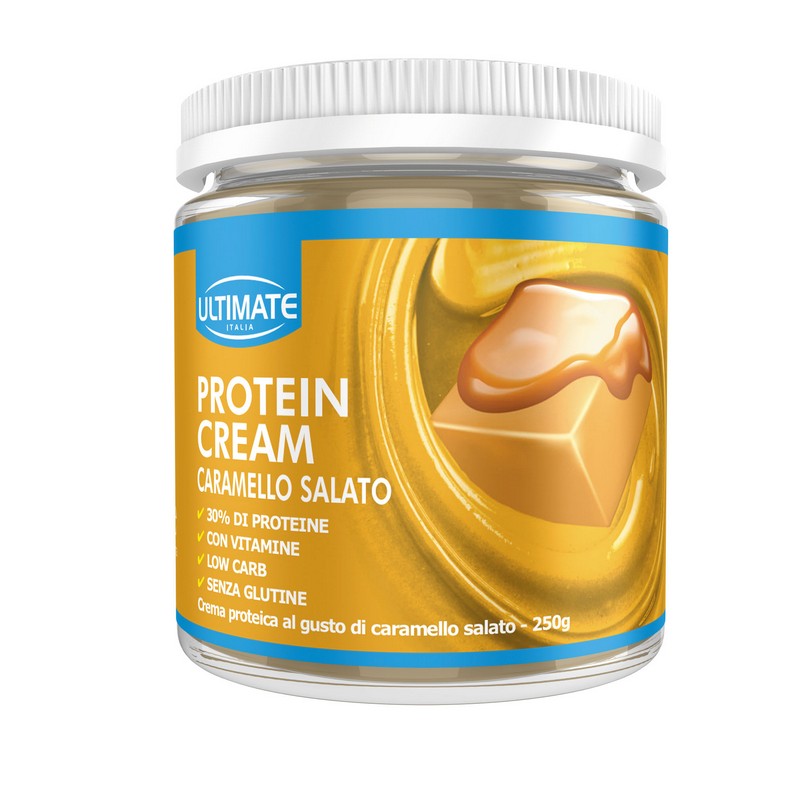 Ultimate Italia Protein Cream - Crema Proteica Gusto Caramello Salato 250 g