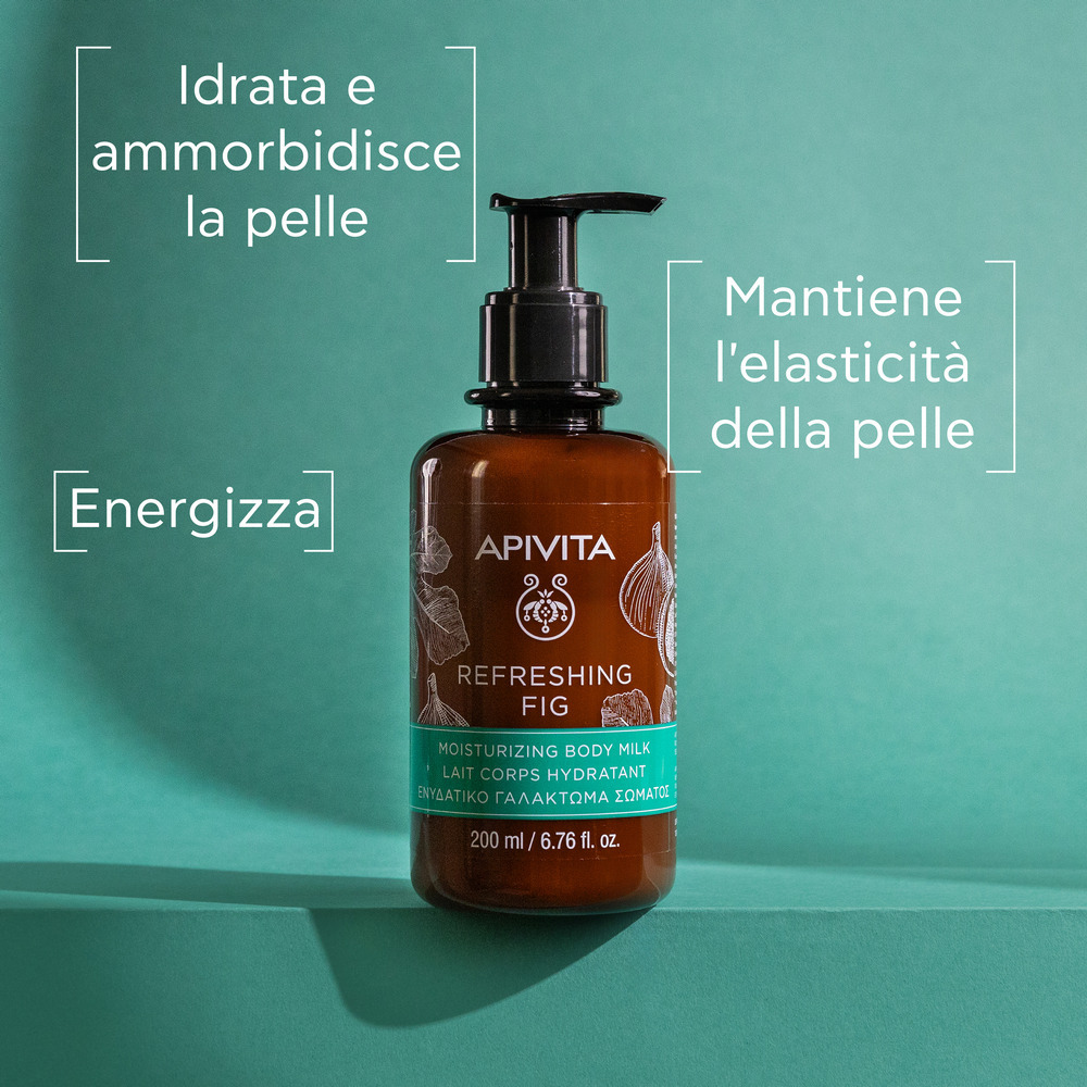 Apivita ReFreshing Fig - Latte Idratante Corpo Con Fico E Propoli Per Pelle Normale 200 ml